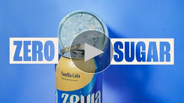 Amazon.com : Zevia Zero Sugar Soda, Vanilla Cola, 12 oz Cans (24